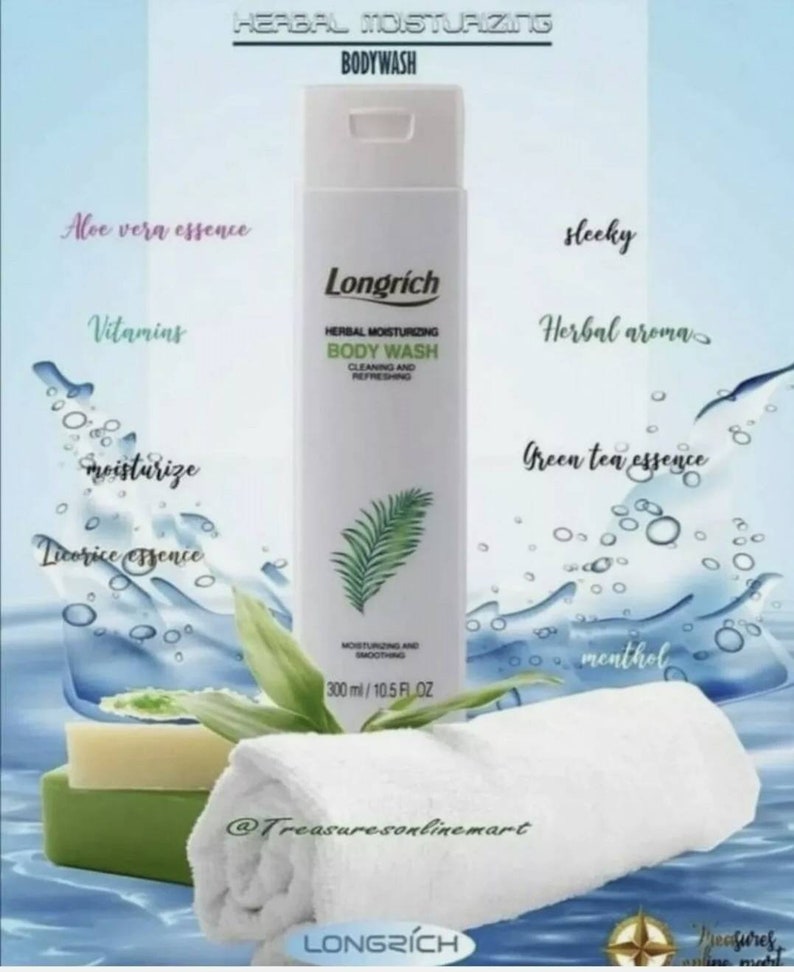 Longrich Herbal Moisturizing & Smoothing Body Wash 300ml Etsy