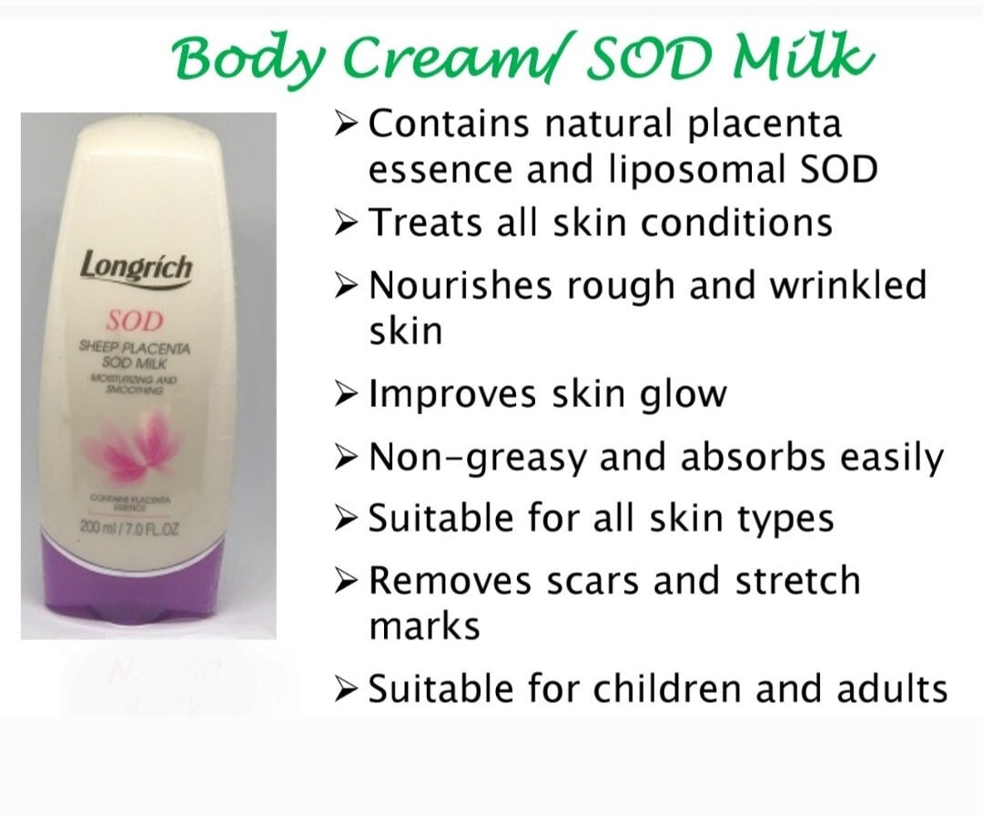 Body Cream/sod Milk Longrich - Etsy