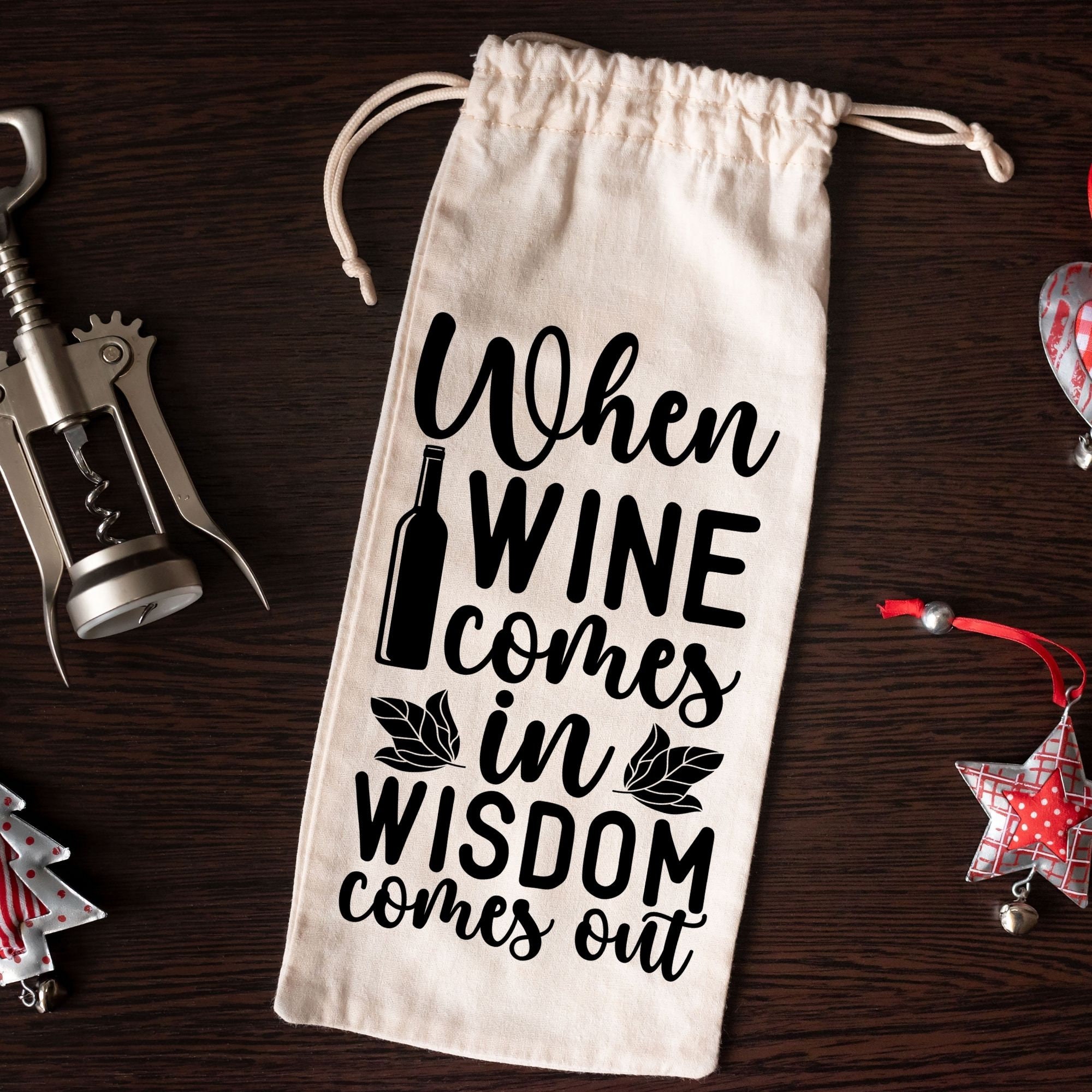 Funny Wine Bag Sayings Svg Bundle, 40 Unique Designs, Files for Cricut, Silhouette,