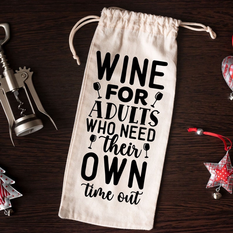 Funny Wine Bag Sayings Svg Bundle, 40 Unique Designs, Files for Cricut, Silhouette,