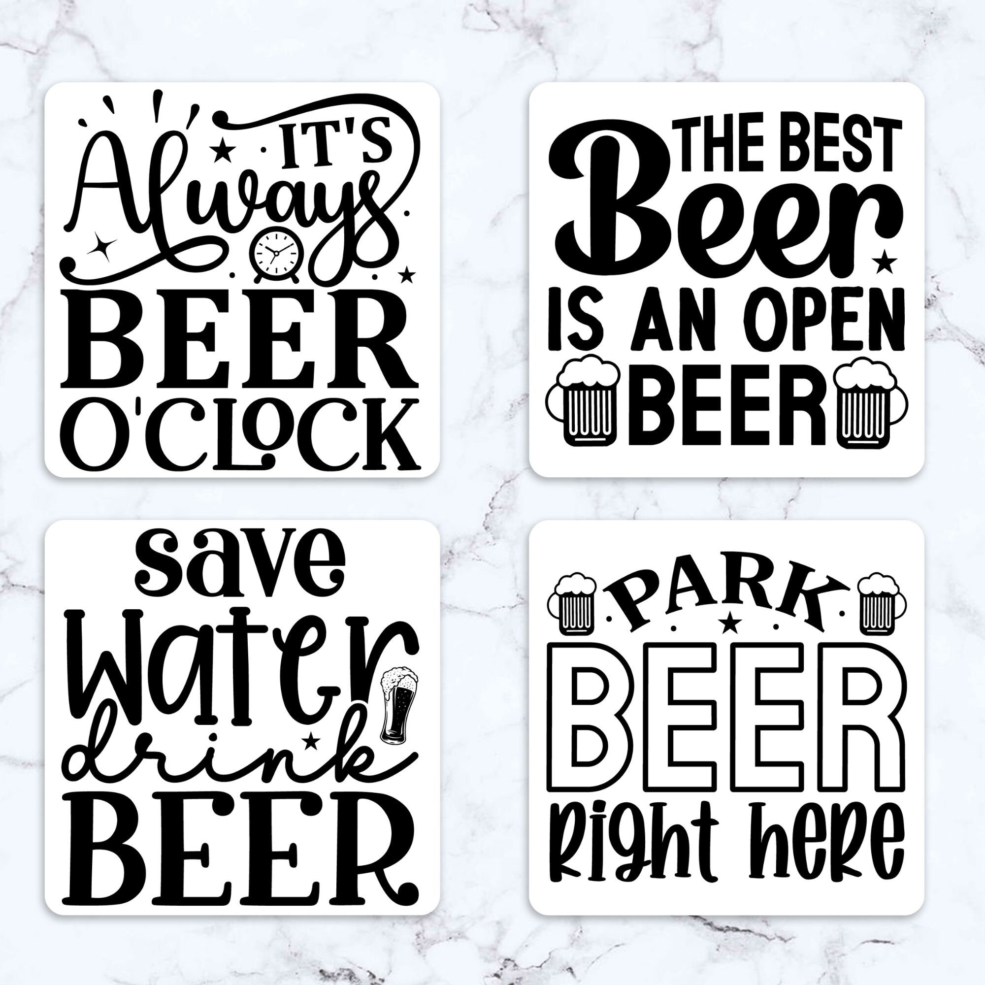 Funny Drink Coaster Svg Bundle, 80 Coaster Designs, Files for Cricut