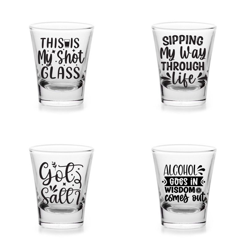 Shot Glass Svg, Tequila Svg, Alcohol Svg, 30 Unique Designs Bundle - Etsy