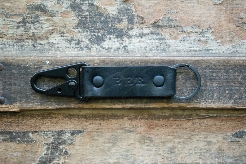 Personalized Leather Keychain, Leather Clip Keychain, EDC Keychain, Premium Leather Keychain, Tactical Keychain, Personalized Key fob, Gifts image 10