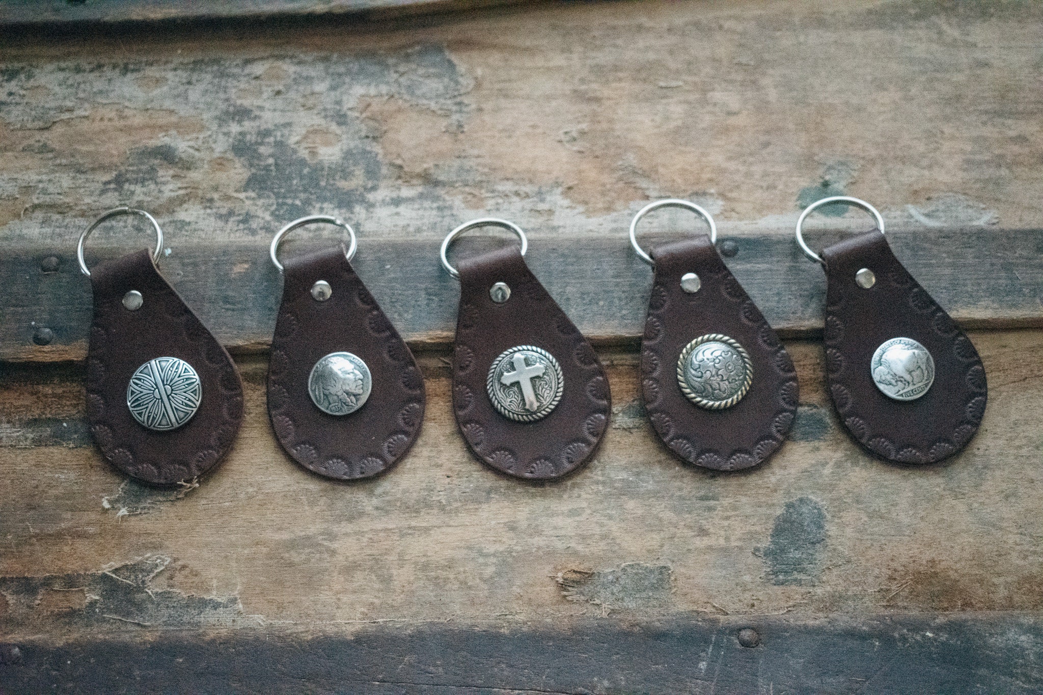 Concho Keychain - Etsy