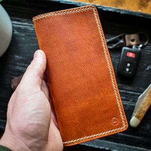 Randolph Roper - Monedero Roper hecho a mano, Monedero largo Horween Roper, Monedero Roper de cuero premium, Monedero Roper personalizado, Regalo para él