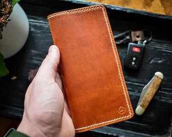 Randolph Roper - Handmade Roper Wallet, Horween Roper Long Wallet, Premium Leather Roper Wallet, Personalized Roper Wallet, Gift for Him