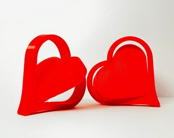 2 PACK Valentines Day Spinning Heart | For Girlfriend/Boyfriend | Gift for Friends | 3D Printed|