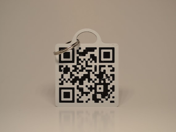 Rick Roll Meme QR Code Prank Rick Astley QR Code Keychain 