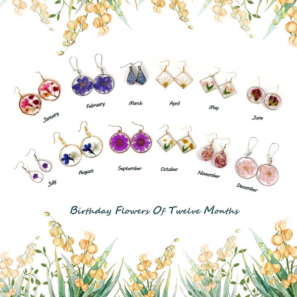 Pressed Flower Jewelry Etsy