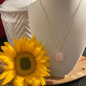 Rose Quartz Necklace | Rose Quartz Healing Necklace | Protection Necklace | Authentic Rose Quartz  Crystal Healing Necklace | A Gift For Her