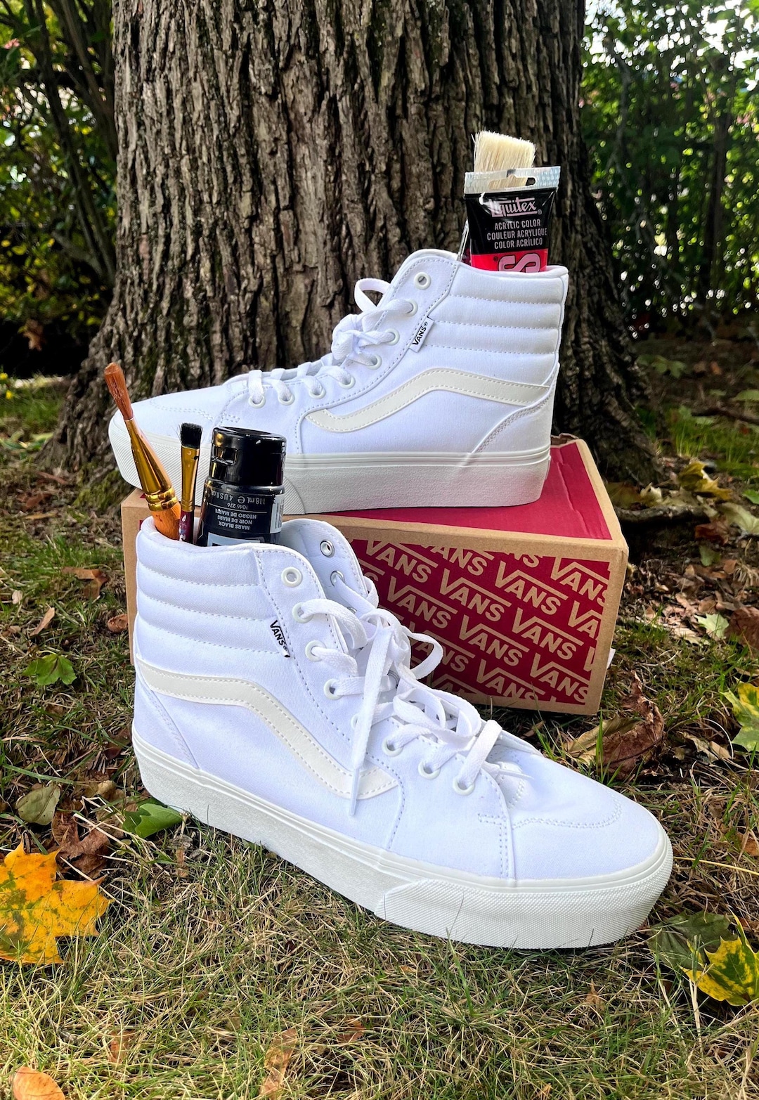 Custom Platform High-top Vans - Etsy display picture 3