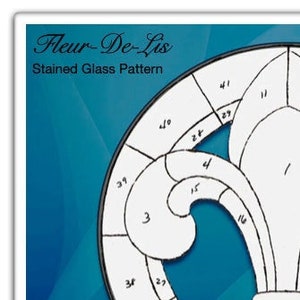 Fleur-de-Lis-glas-in-loodpatroon