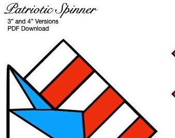 Patriotic Spinner Stained Glass Pattern