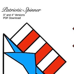 Patriotic Spinner Stained Glass Pattern