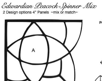 Edwardian Stained Glass Spinner Mix Pattern With Options