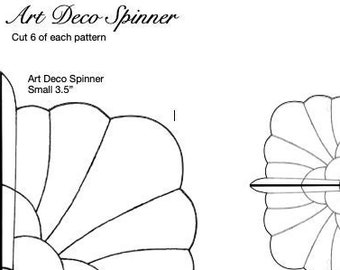 Art Deco Spinner Stained Glass Pattern