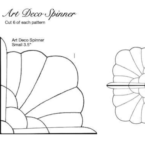 Art Deco Spinner Stained Glass Pattern