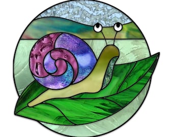 Patrón de vidriera "Avanzando lentamente (caracol)"