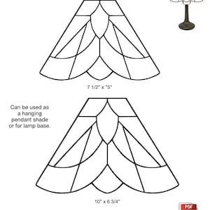 Cleopatra Pendant Lamp Stained Glass Pattern