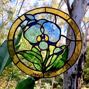 Orchid Stained Glass Pattern PDF - Etsy