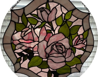 Mother's Day Bouquet Stained Glass Pattern