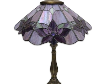 Modèle de lampe Lotus Jewel en vitrail, hexagone de 40 cm et guirlande de 20 cm (PDF/PNG)