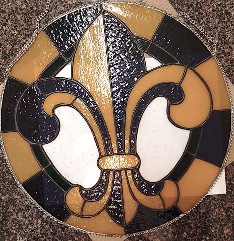 Fleurdelis Stained Glass Pattern Etsy