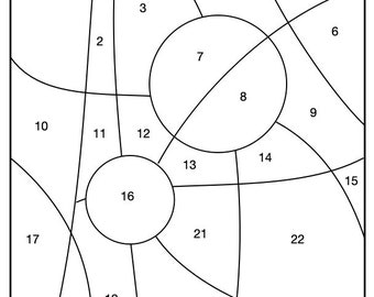 Einfaches abstraktes Glasmalerei-Muster x2 PDF