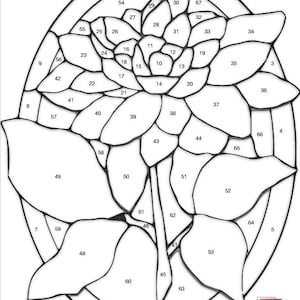 Dahlia Stained Glass Pattern PDF