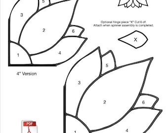 Sunflower Stained Glass Spinner Pattern