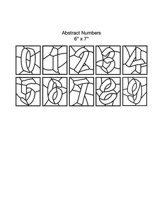抽象数字ステンドグラスパターン（PDF＆JPEG） - Etsy 日本