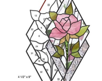 Nautilus Diamond Stained Glass Pattern Etsy