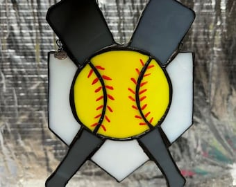 Modèle de vitrail de baseball PDF