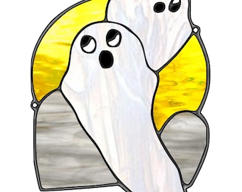 Modèle PDF de vitrail Halloween Fright Night Flyers