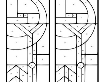 Prairie Sidelite Stained Glass Pattern PDF