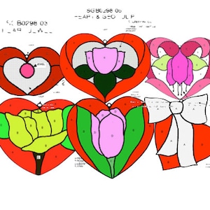 Hearts Stained Glass Pattern Collection