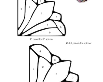 Lily Stained Glass Spinner Pattern