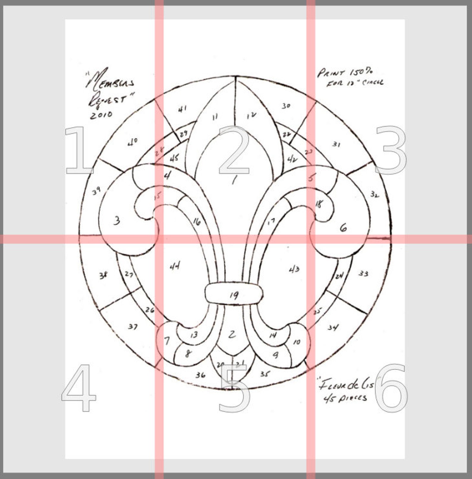 Fleurdelis Stained Glass Pattern Etsy