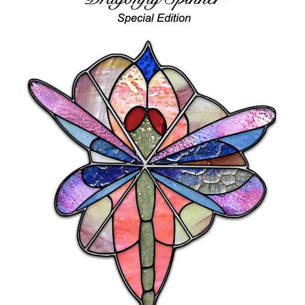 Padrão de vitral Edição Especial Libélula Spinner