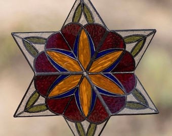 Edwardian Spinner Stained Glass Pattern