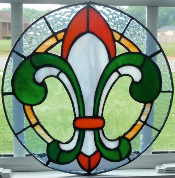 Fleur-de-lis Stained Glass Pattern - Etsy