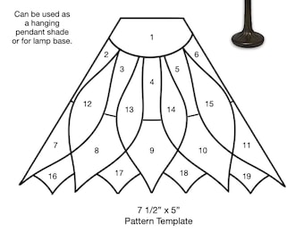 Sunflower Pendant Lamp Stained Glass Pattern