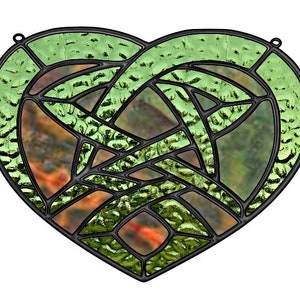 Gaelic Heart Stained Glass Pattern PDF - Etsy