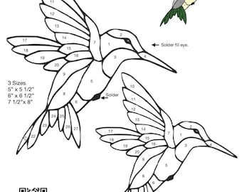 Hummingbird Stained Glass Pattern
