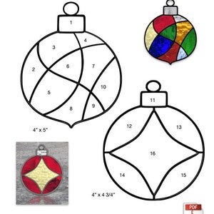 Christmas Ornaments 3  Stained Glass Patterns PDF
