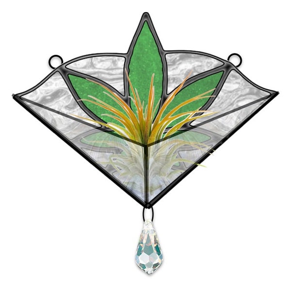 Weed Air Plant Hanger Stained Glass Pattern PDF