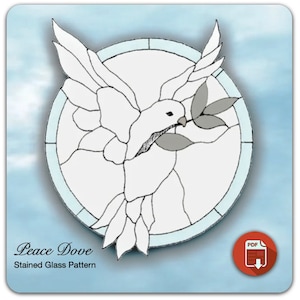 Peace Dove Stained Glass Pattern