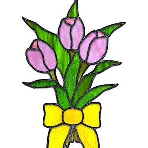 Tulip Bouquet Stained Glass Pattern image 3