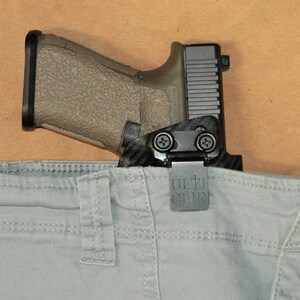 REVKEL Custom Kydex Ulticlip UltiTuck Holster, No belt needed, compatible with the Ruger pistols. Hand Crafted with pride in Texas, USA. image 2