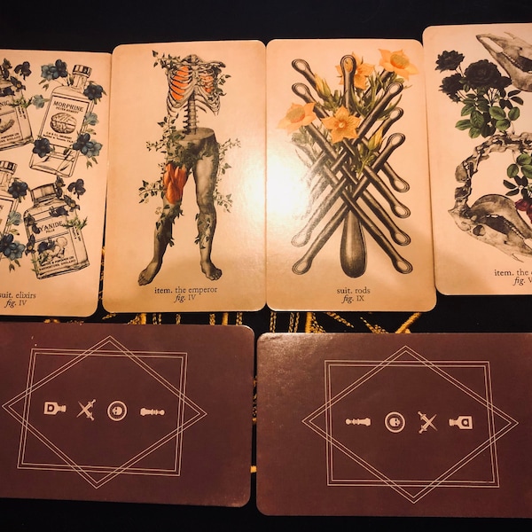 Antique Anatomy Tarot Divination Reading for Relationships, Advice, Future, & Self